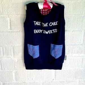 Triple Magic Take The Cake Enjoy Sweets Sweater Vest sz 2T